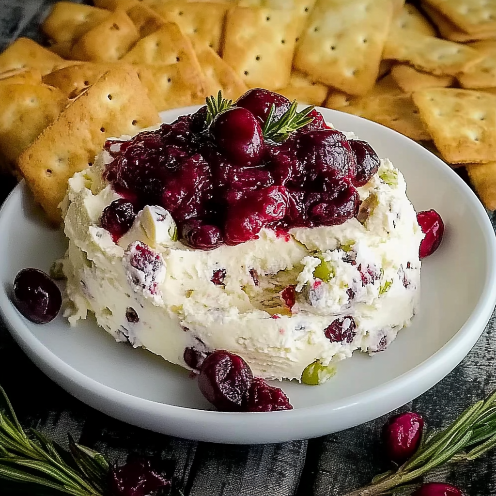 Recipe preparation for Cranberry Orange Cream Cheese Dip