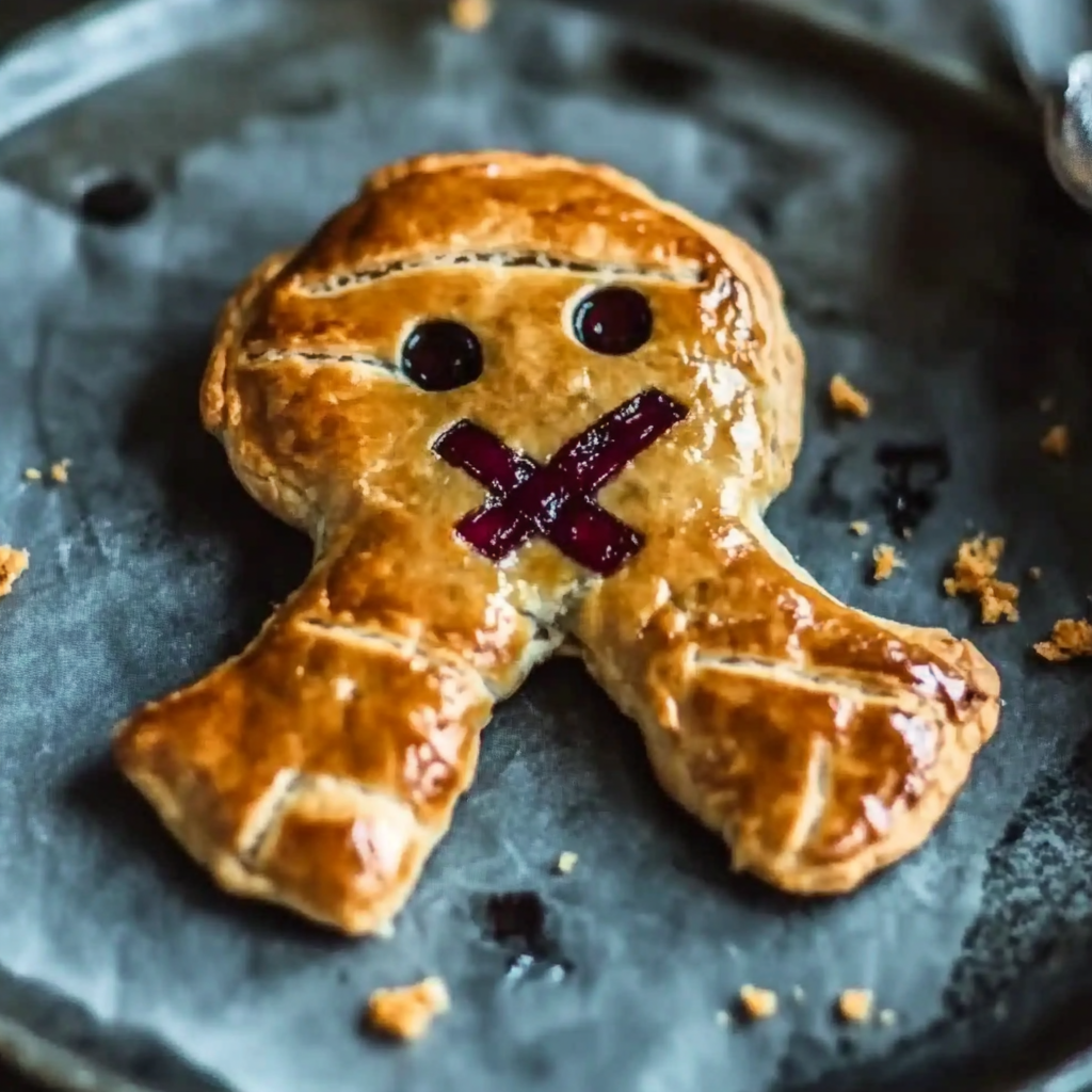 Recipe preparation for Creepy and Delicious Voodoo Doll Hand Pies for Halloween