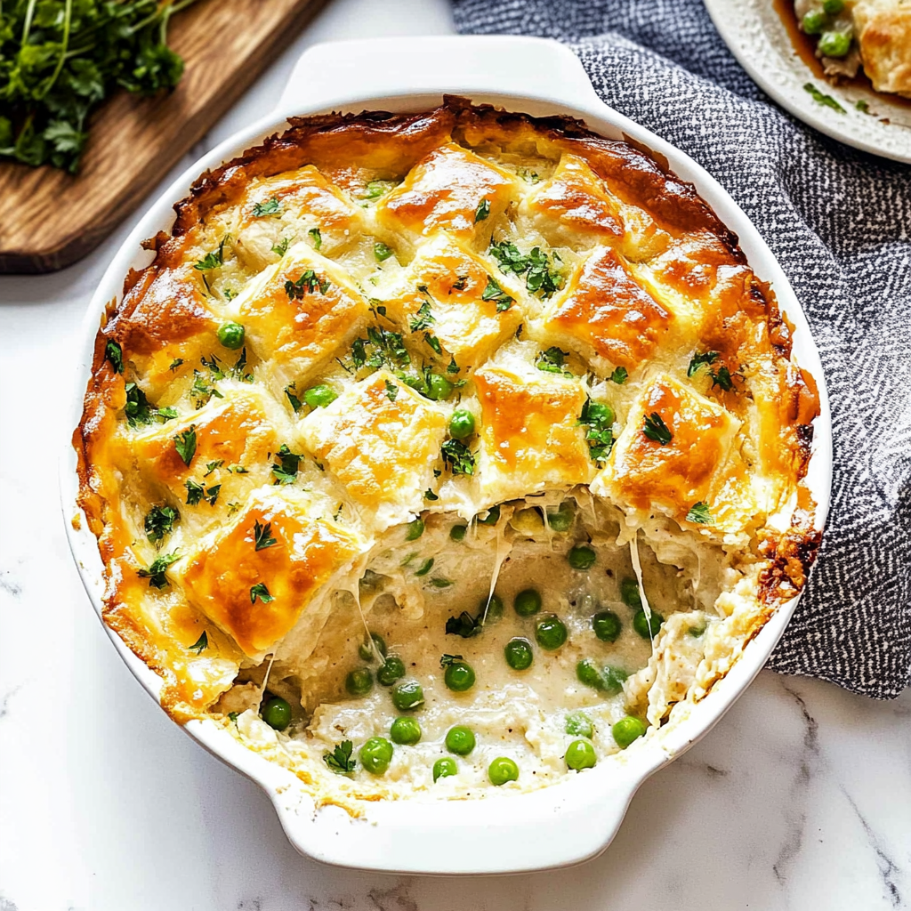 Recipe preparation for Chicken Potpie