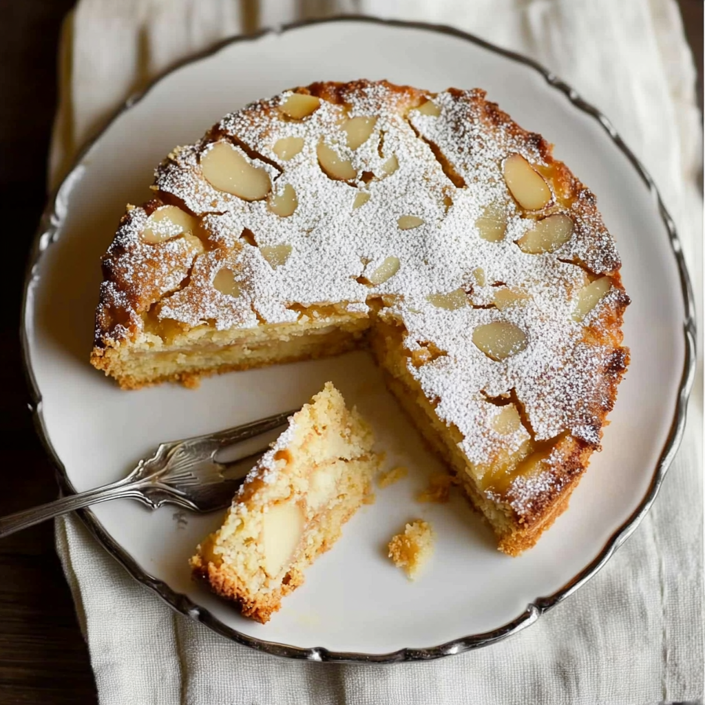 Recipe preparation for French Almond Cake