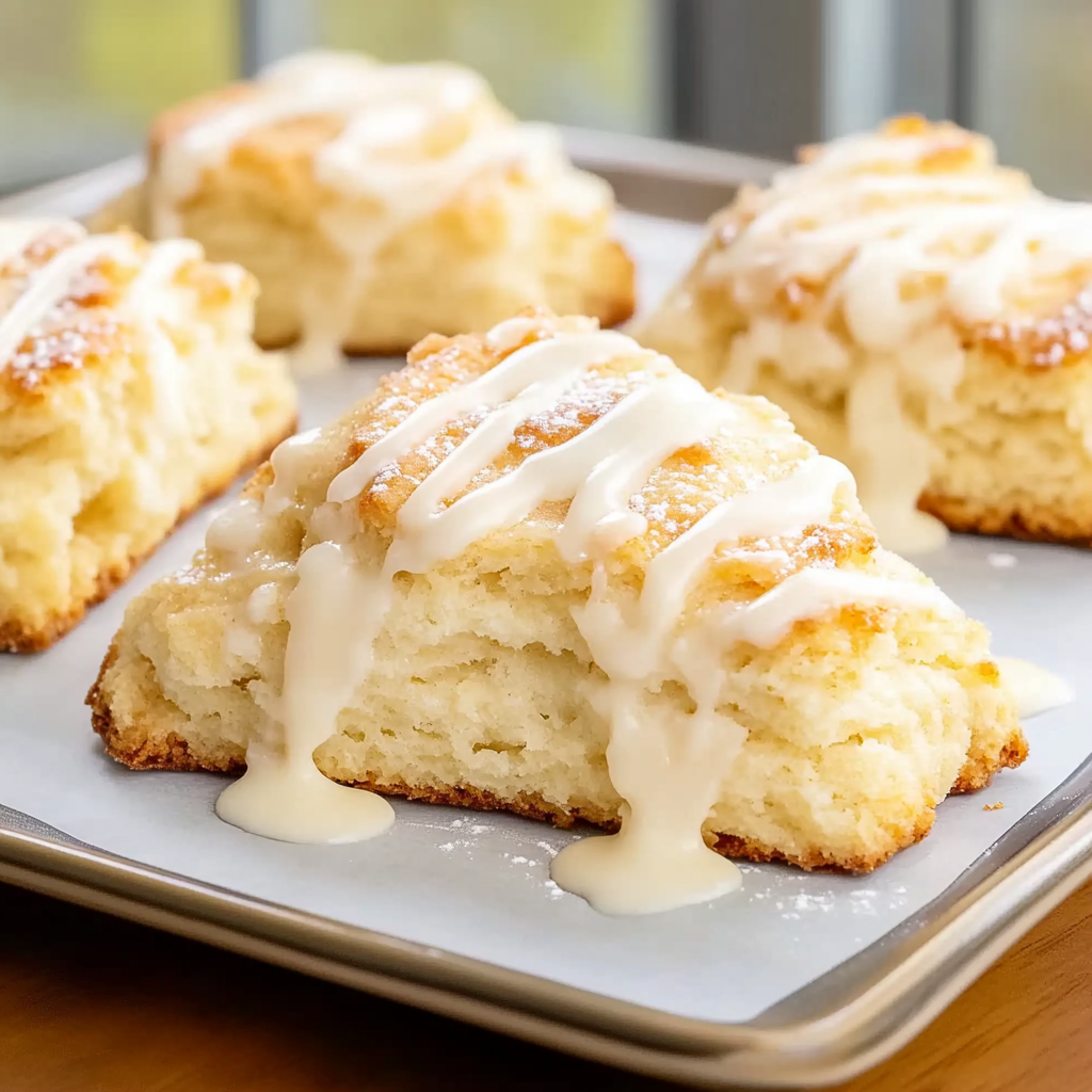 Recipe preparation for Lemon scones