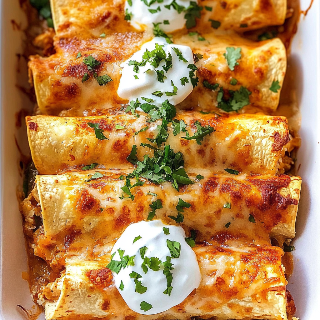 Recipe preparation for Cheesy Chicken Baked Taquitos