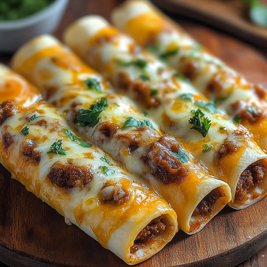 Recipe preparation for Cheesy Taco Breadsticks