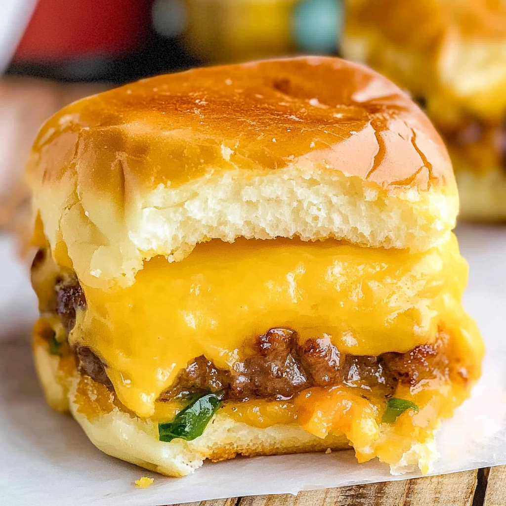 Recipe preparation for Cheesy Sausage Egg Breakfast Sliders