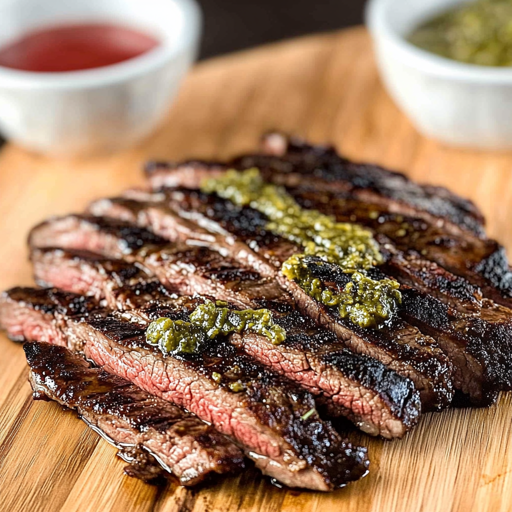 Recipe preparation for Marinated Flank Steak