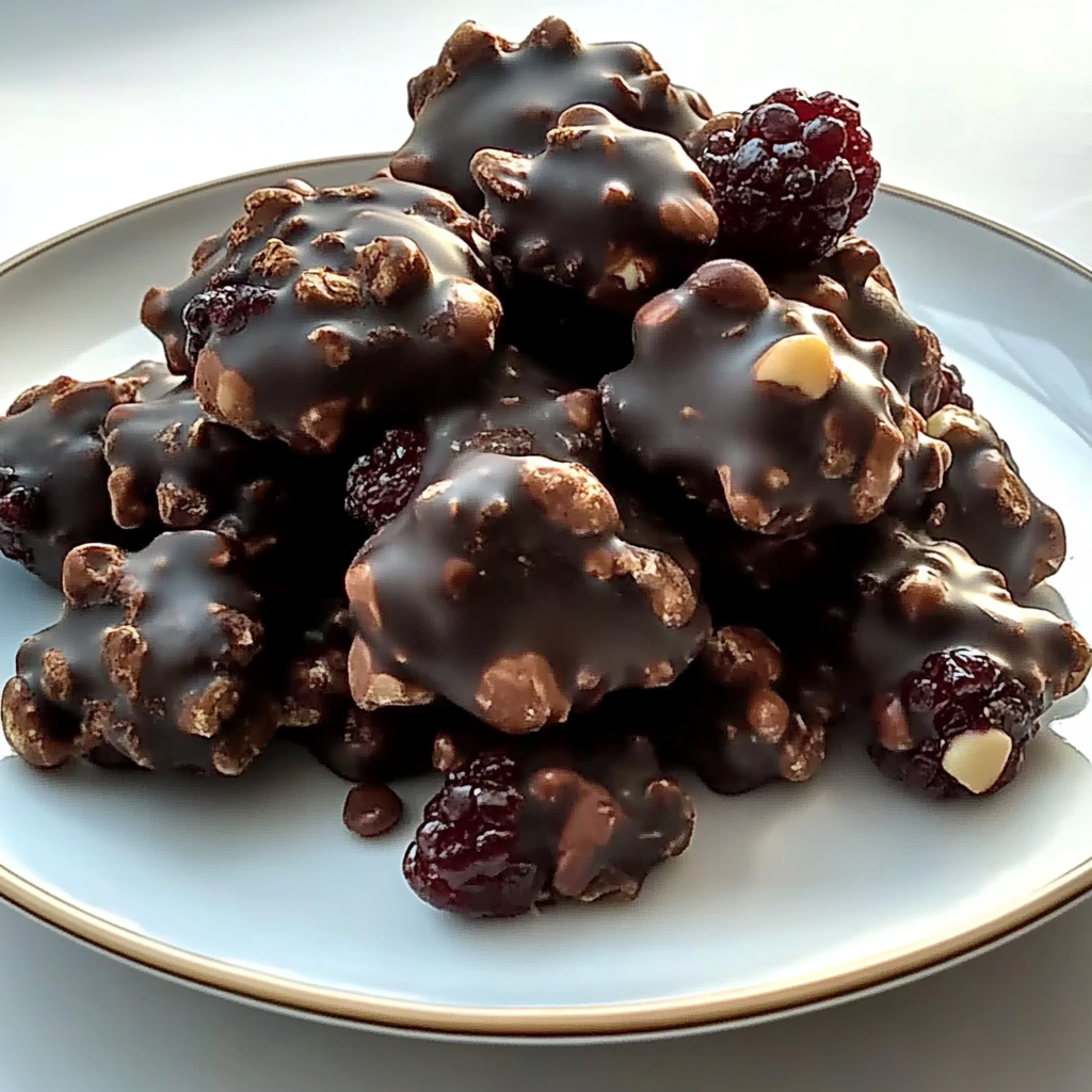 Recipe preparation for Cranberry Almond Chocolate Clusters