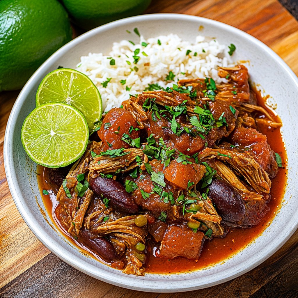 Recipe preparation for Ropa Vieja