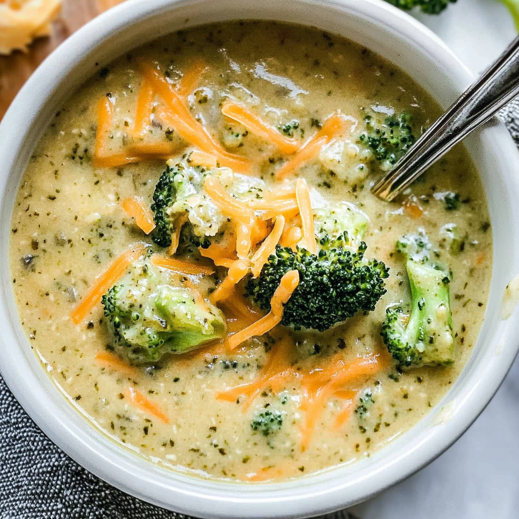 Recipe preparation for Broccoli Cheddar Soup