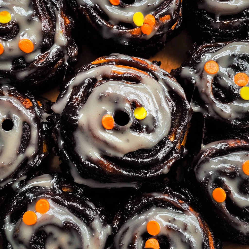 Recipe preparation for Halloween Cinnamon Rolls
