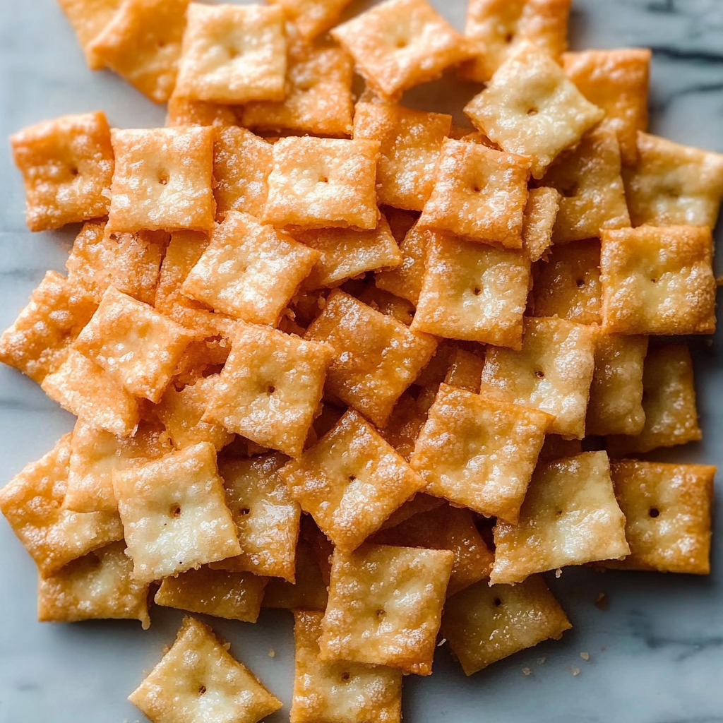 Recipe preparation for Homemade Cheese Crackers
