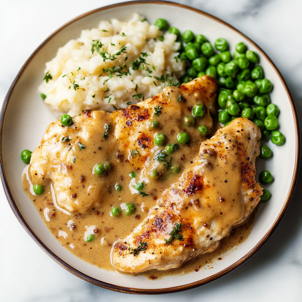 Recipe preparation for Boursin Chicken