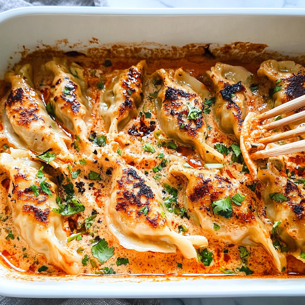 Recipe preparation for Baked Dumplings