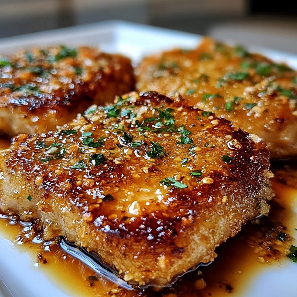 Recipe preparation for Crispy Parmesan Baked Pork