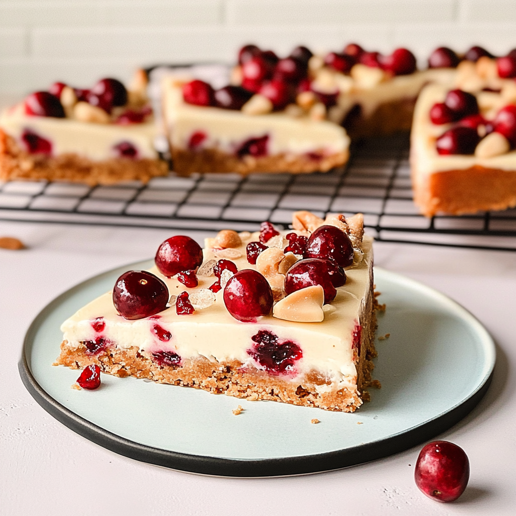 Recipe preparation for Cranberry Bliss Bars