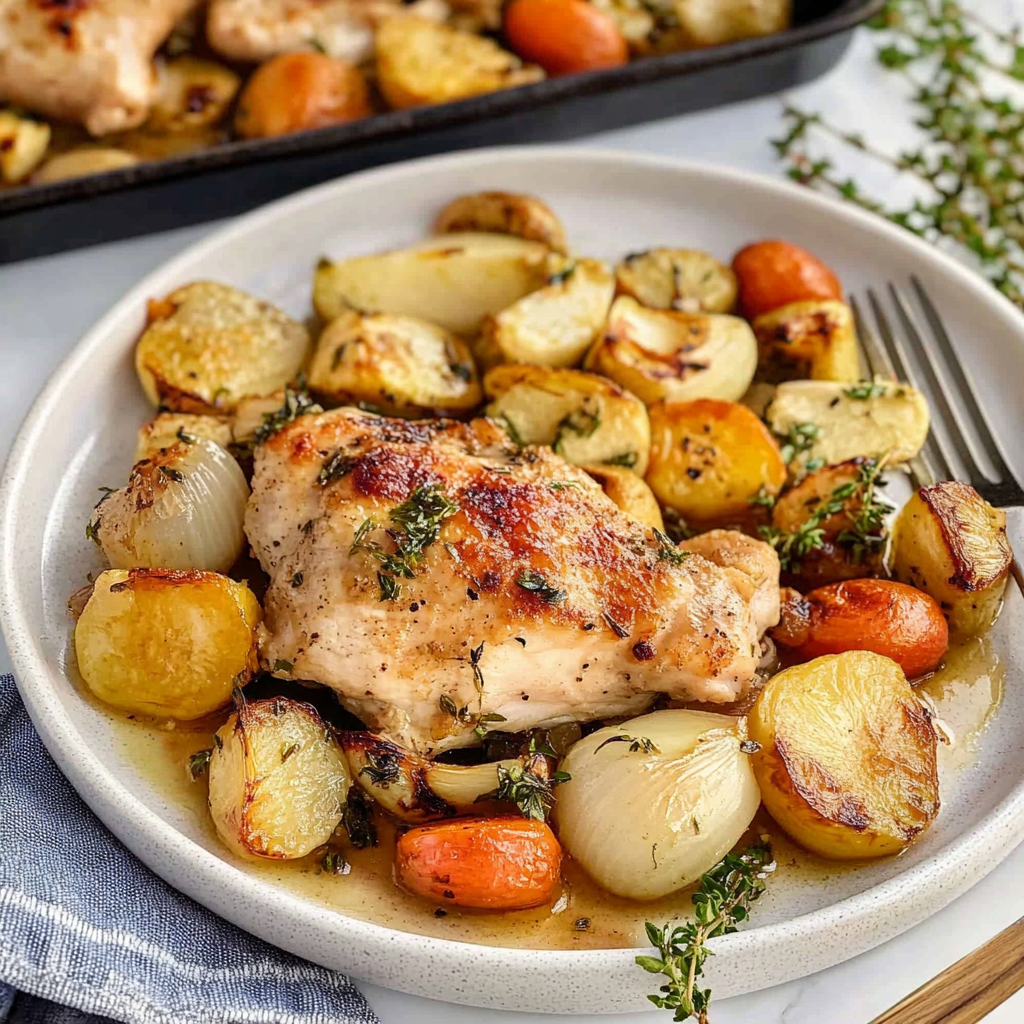 Recipe preparation for sheet pan chicken