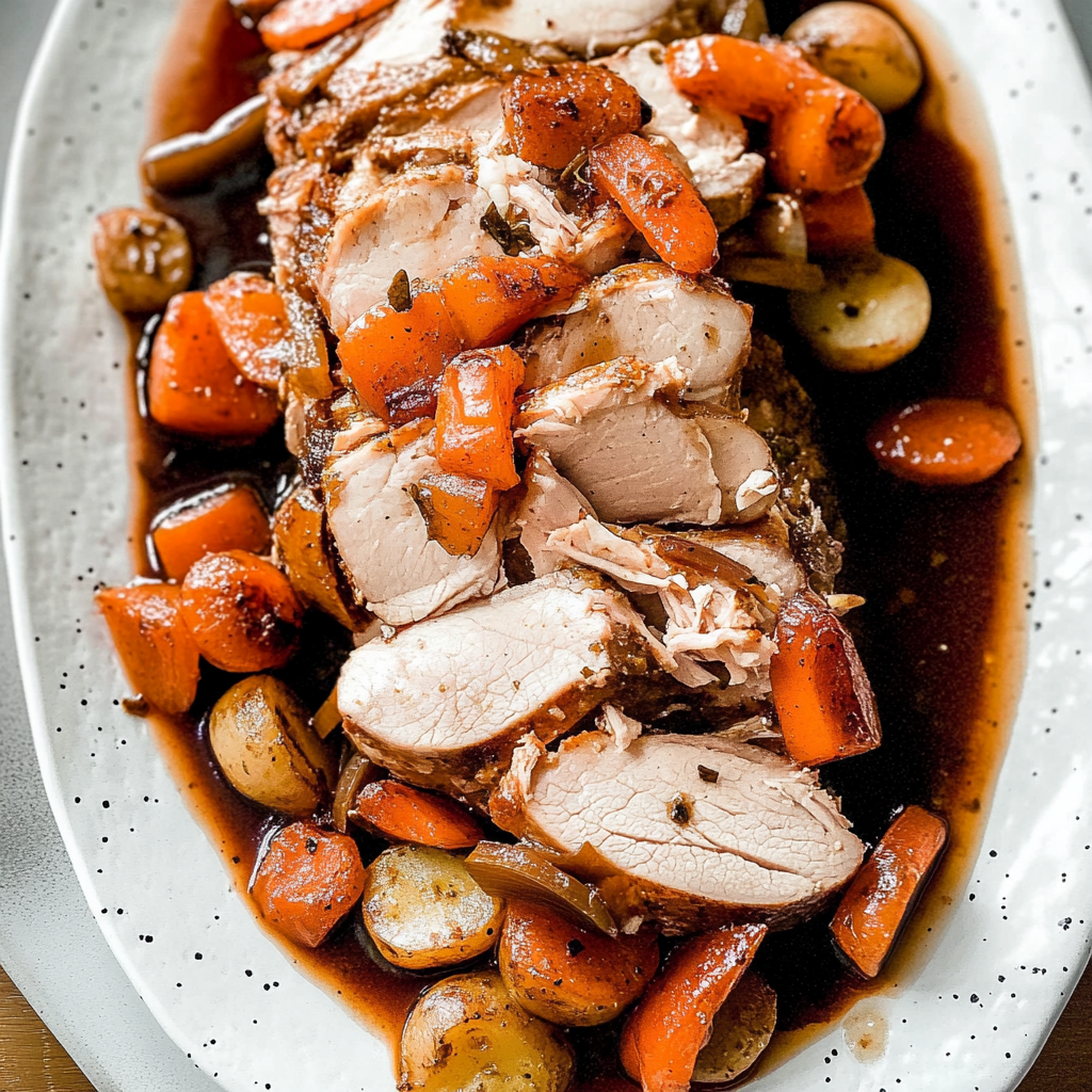 Recipe preparation for Slow Cooker Pork Roast