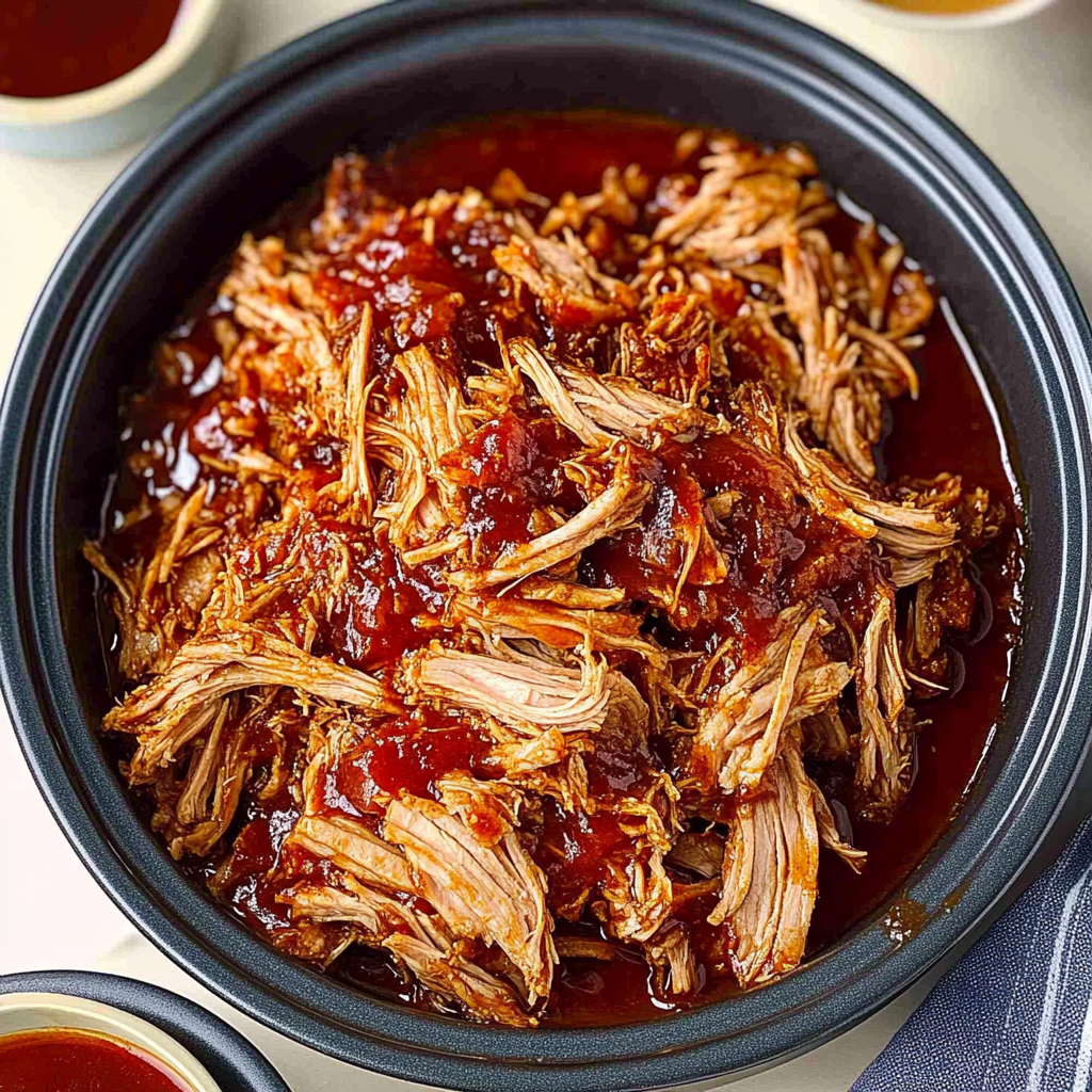 Recipe preparation for Slow-Cooker Pulled Pork