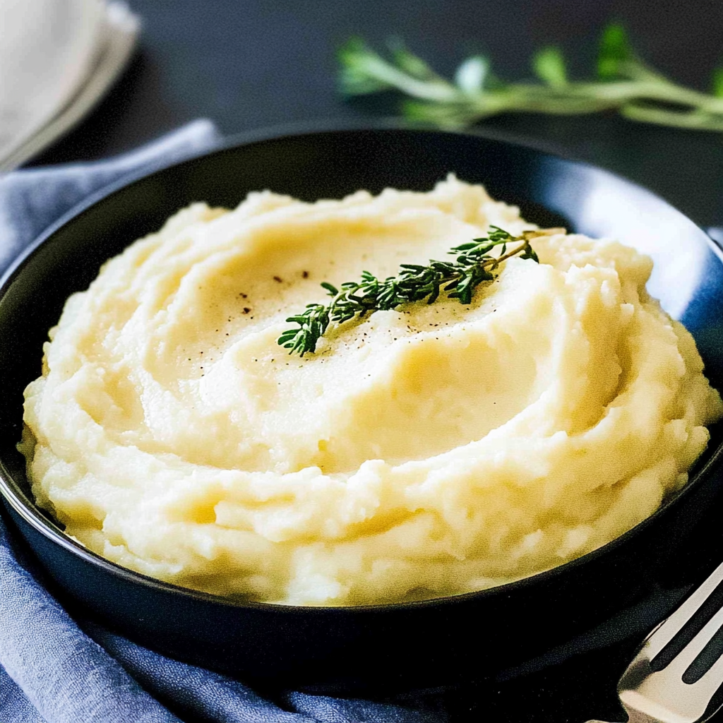 Recipe preparation for Creamy Mashed Potatoes