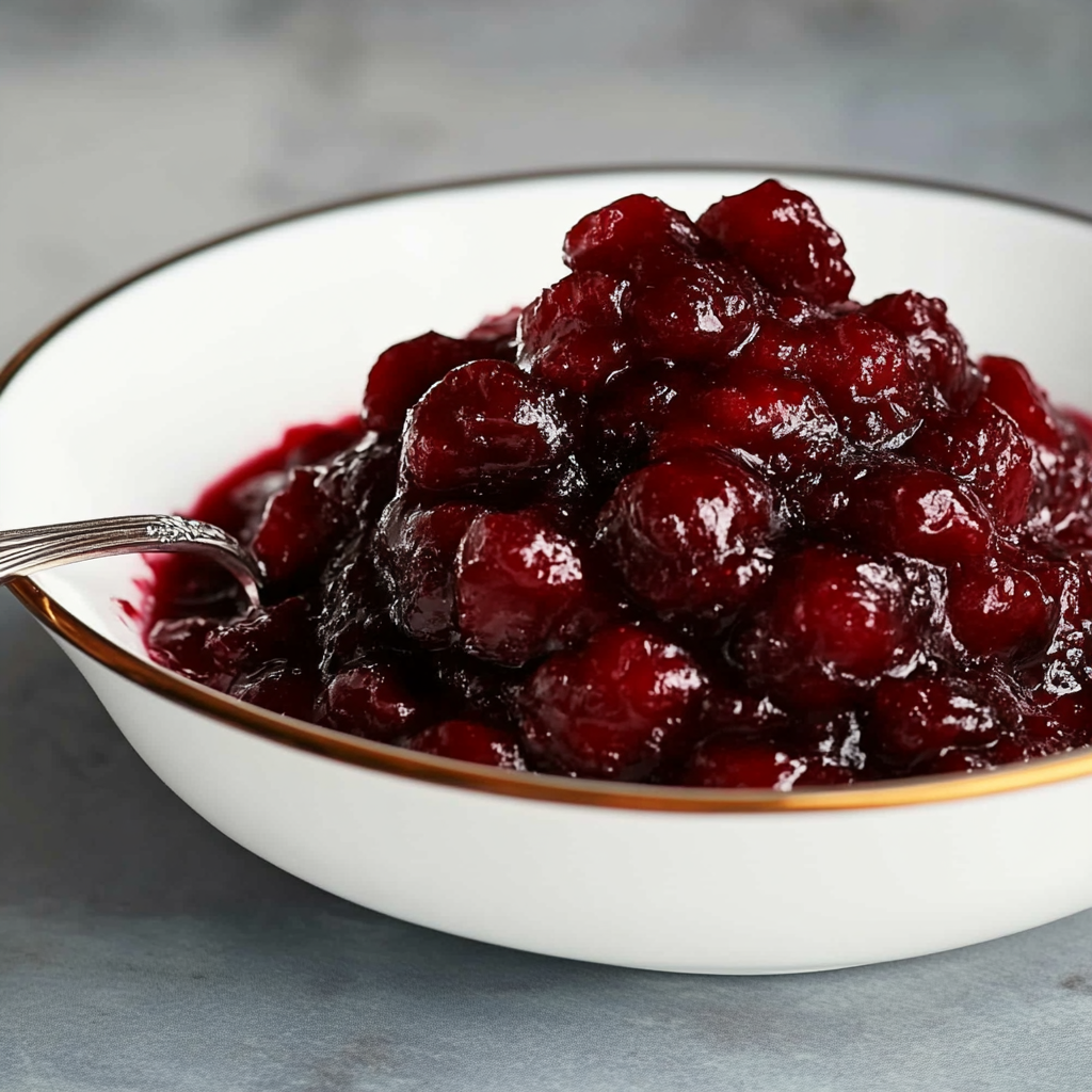 Recipe preparation for Cranberry Chutney