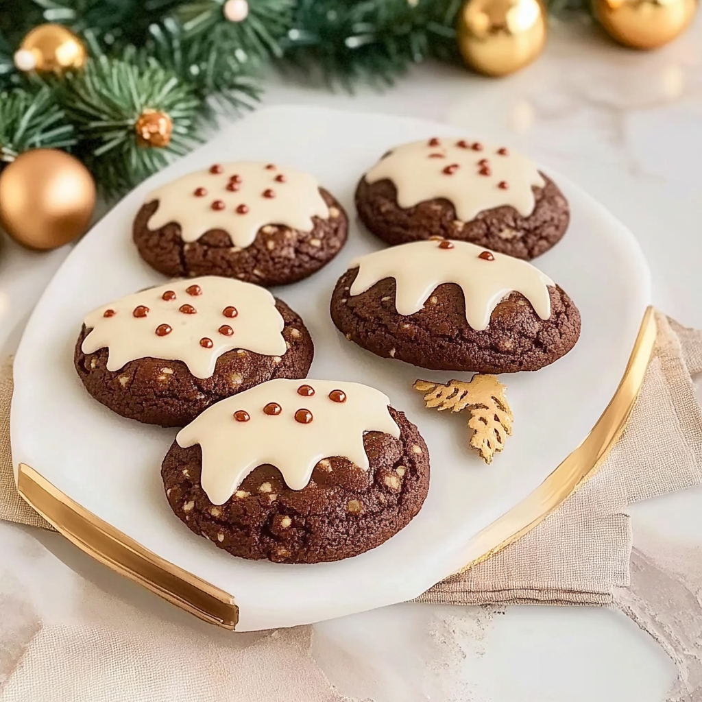 Recipe preparation for Christmas Pudding Cookies