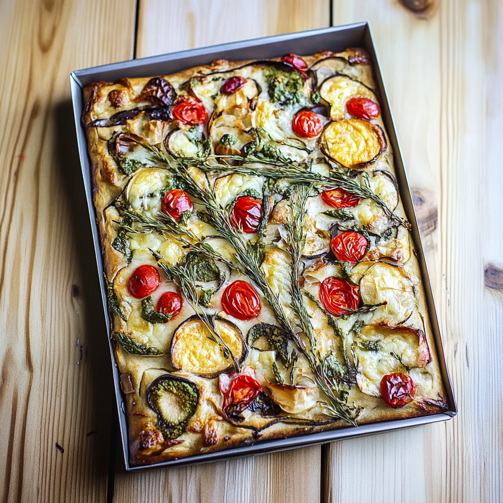 Recipe preparation for Focaccia Art