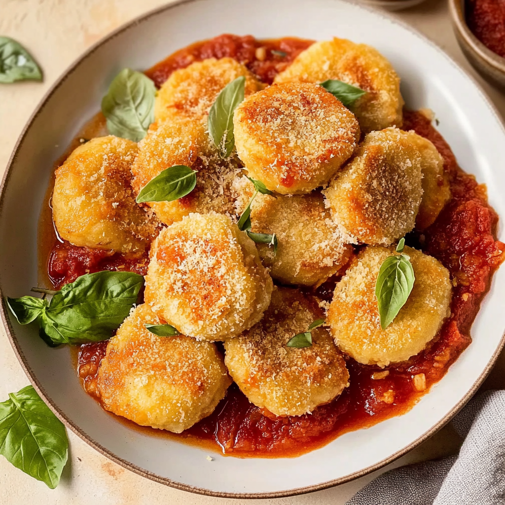 Recipe preparation for Ricotta Gnudi Recipe
