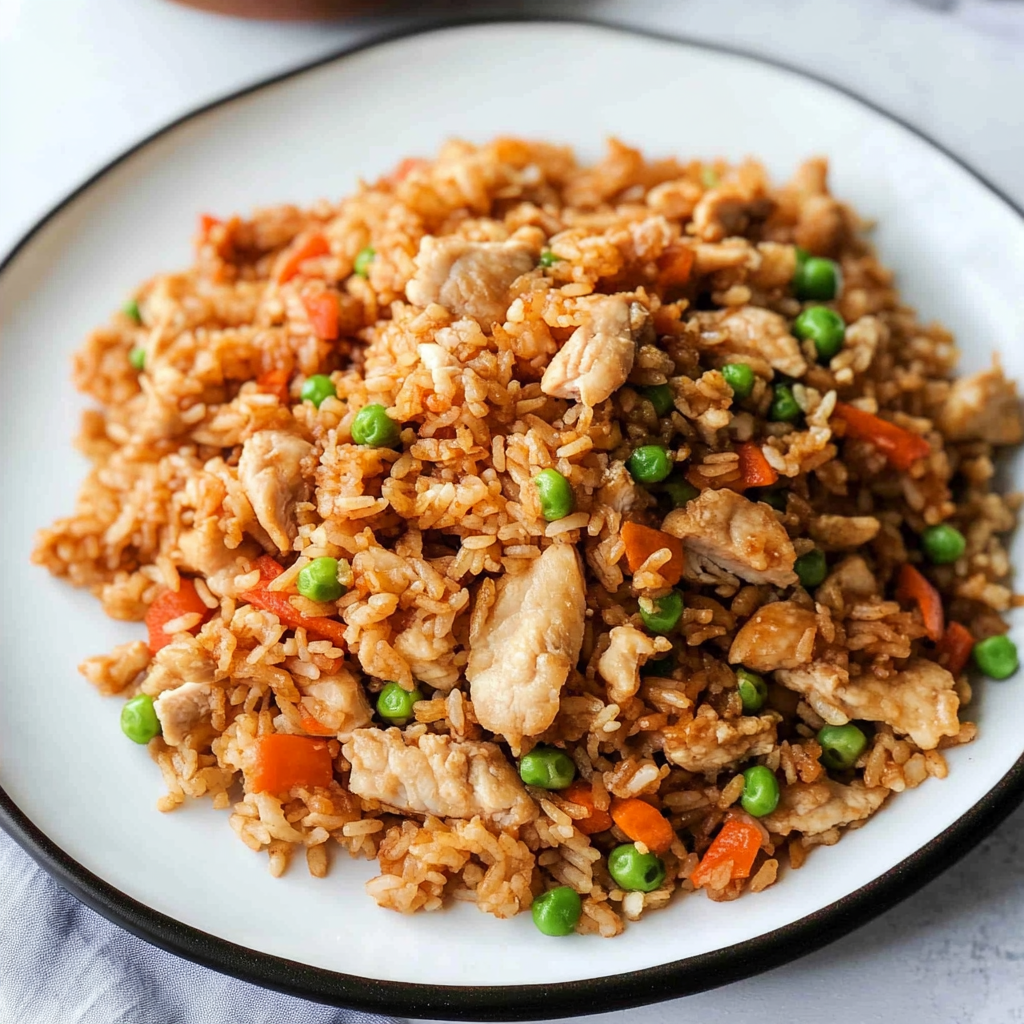 Recipe preparation for Chinese Chicken Fried Rice