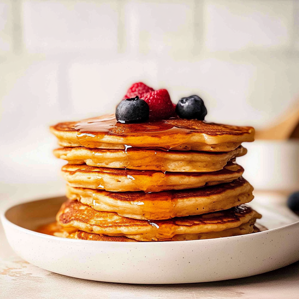 Recipe preparation for Easy American Pancakes