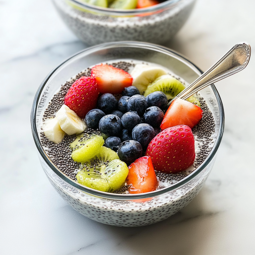 Recipe preparation for Quick Plant-Based Chia Pudding