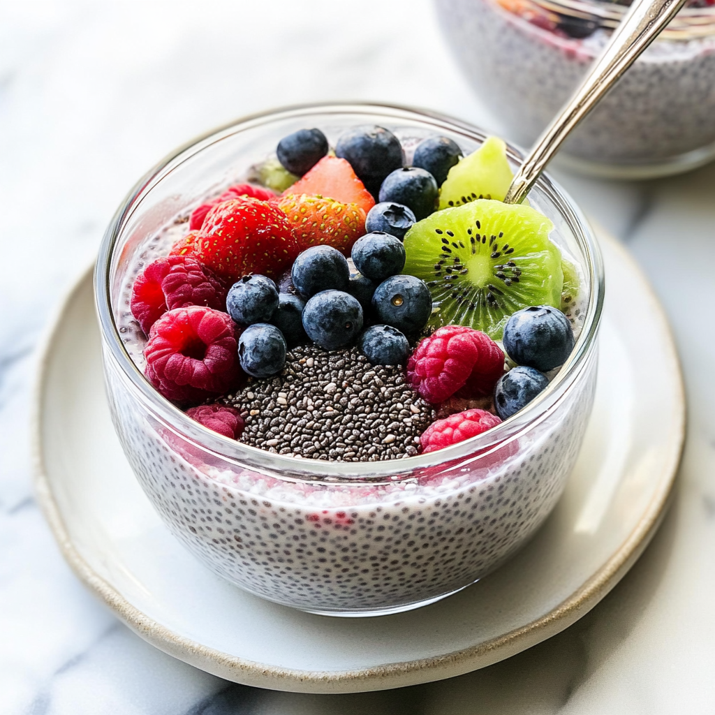 Recipe preparation for Quick Plant-Based Chia Pudding