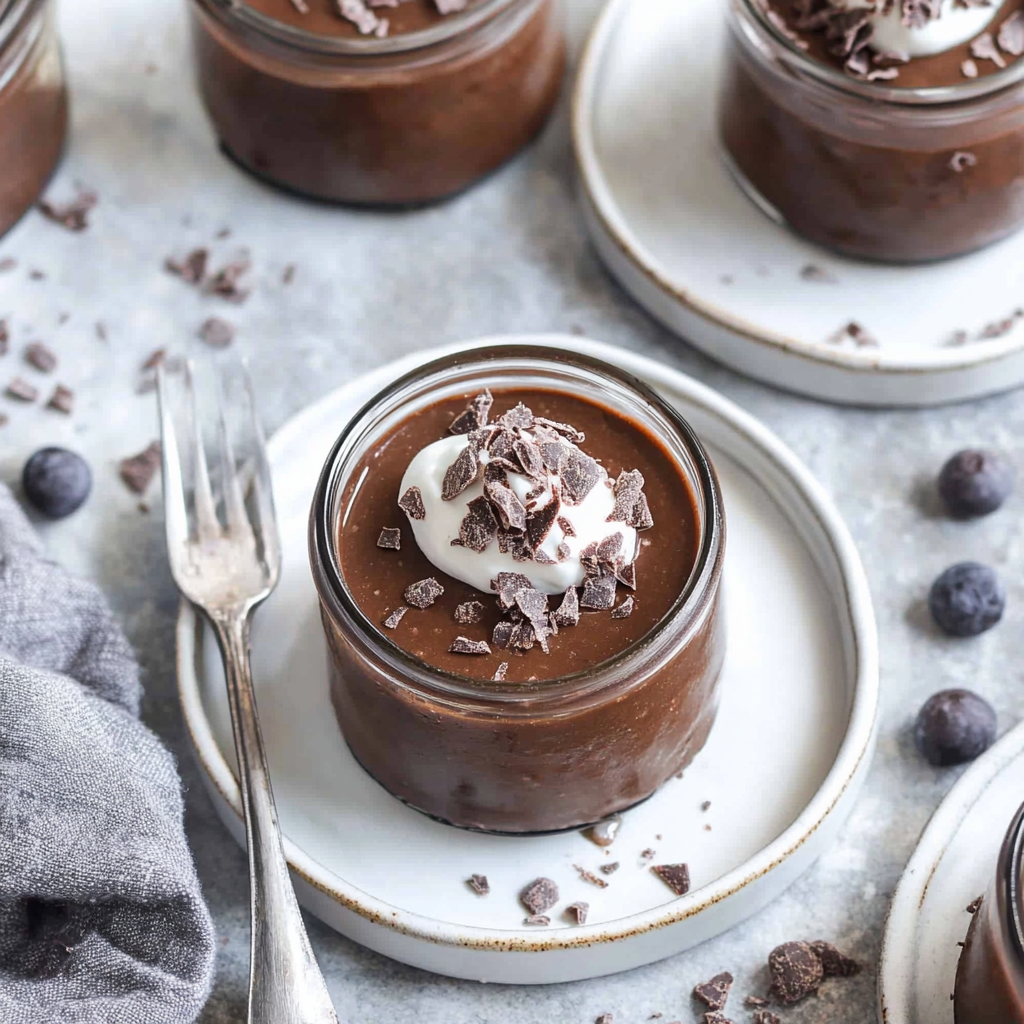 Recipe preparation for No-Bake Dairy-Free Chocolate Pudding