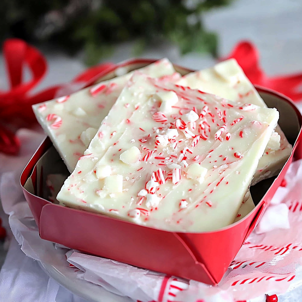 Recipe preparation for Peppermint Bark with Marshmallow Crunch