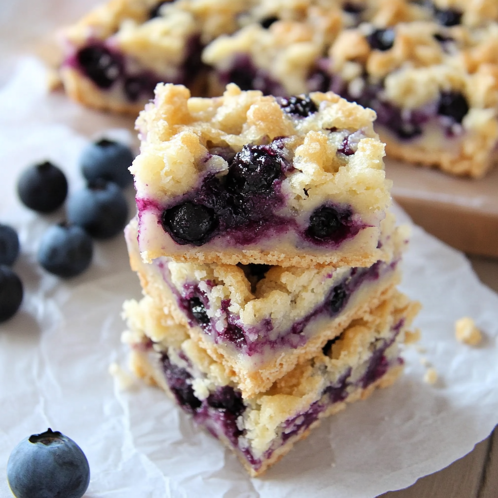 Recipe preparation for Lemon Blueberry Krispie Treat Squares