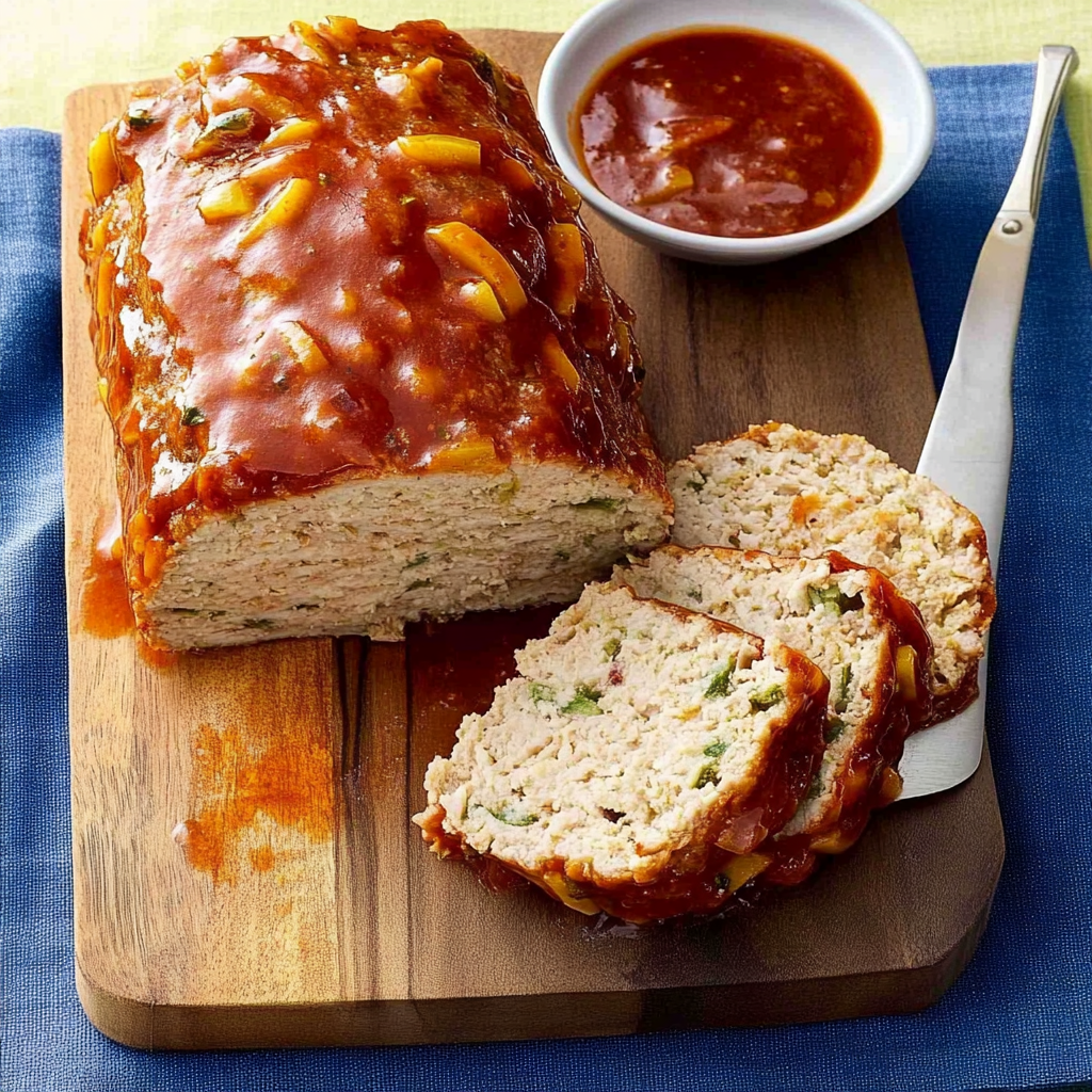 Recipe preparation for Crockpot Lemon Herb Turkey Meatloaf with Veggies