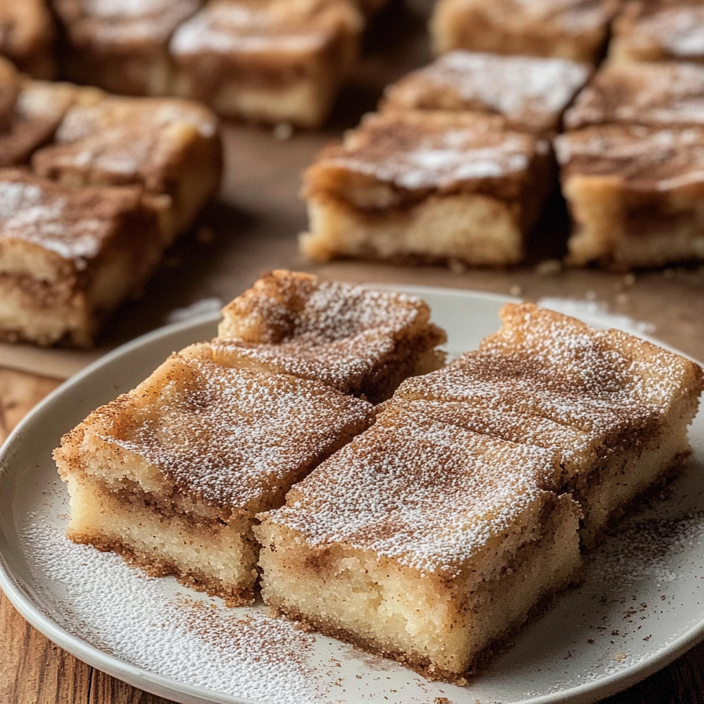 Recipe preparation for Holiday Snickerdoodle Blondie Bites