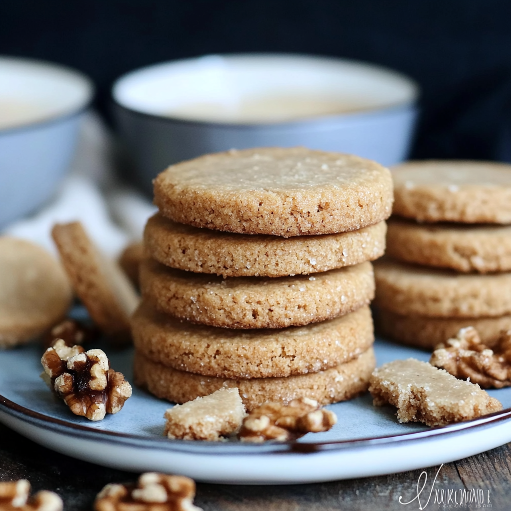 Recipe preparation for Maple Glazed Walnut Shortbread