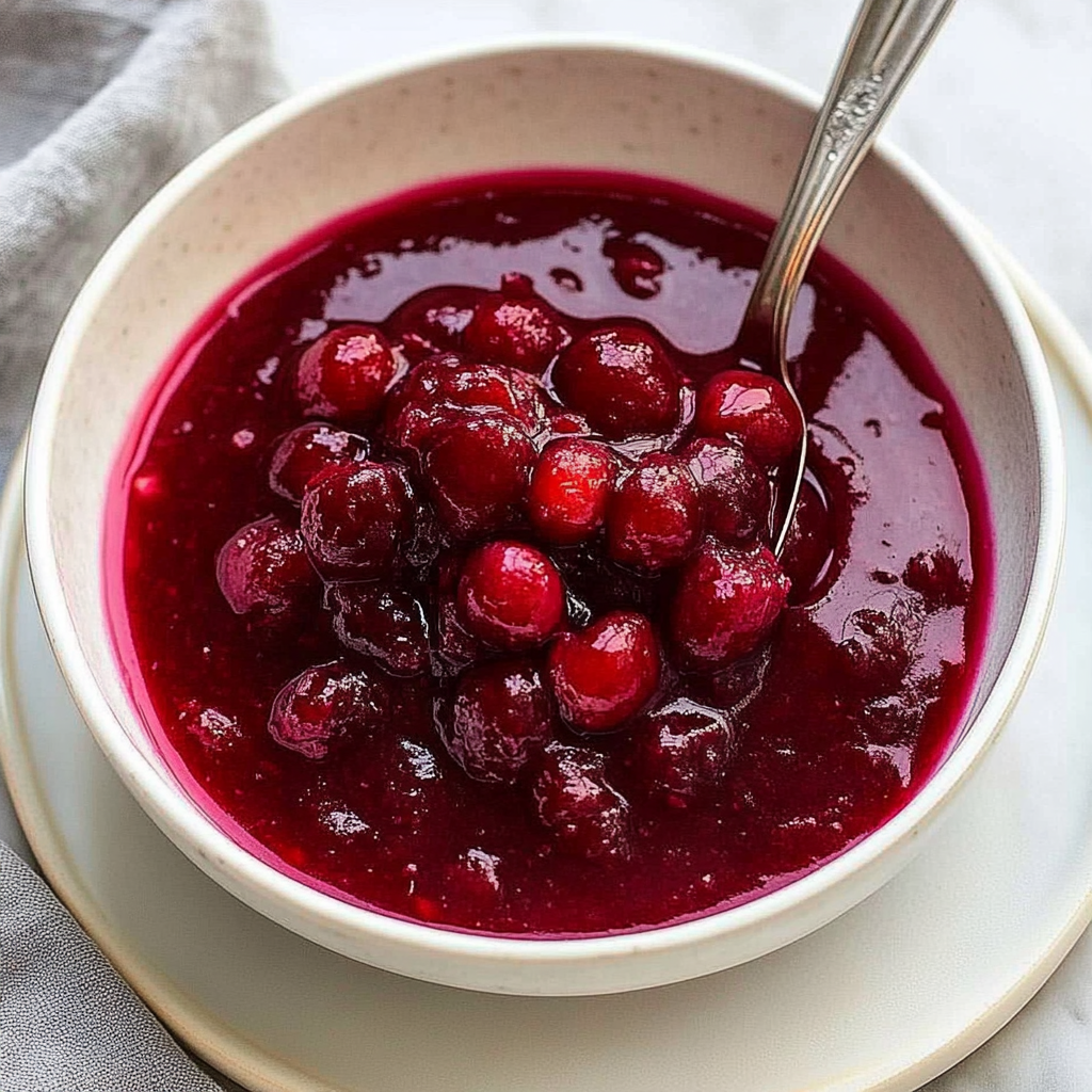 Recipe preparation for Cranberry Sauce