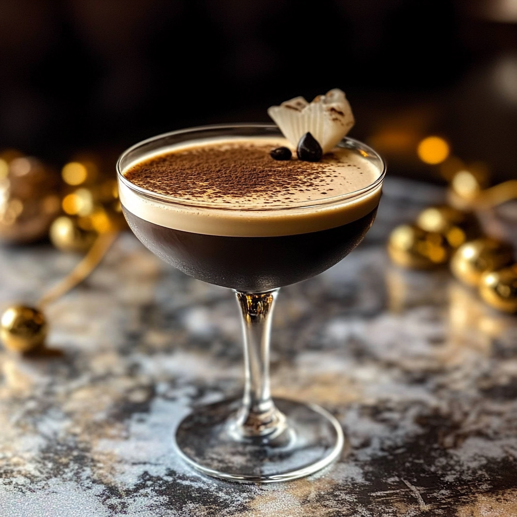 Recipe preparation for espresso martini