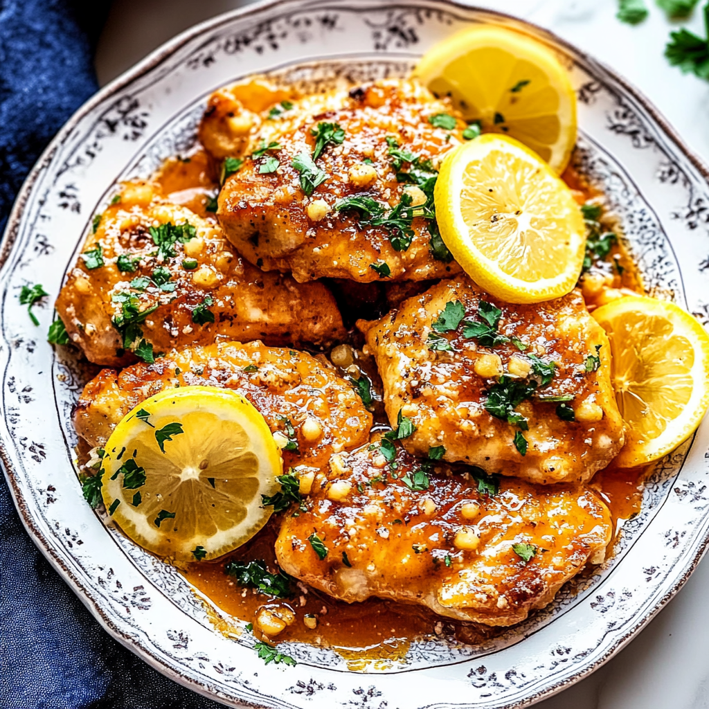 Recipe preparation for lemon chicken