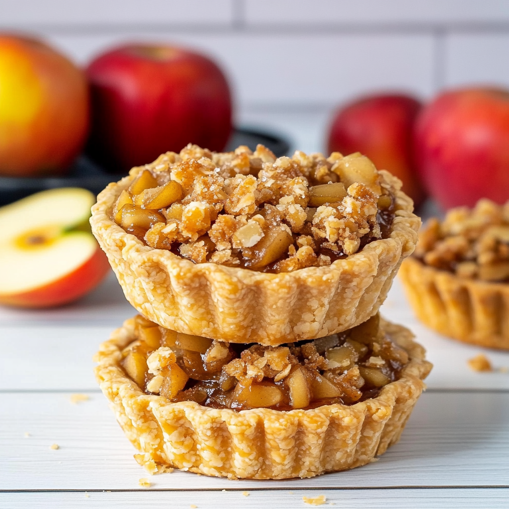Recipe preparation for MINI APPLE PIE TARTS