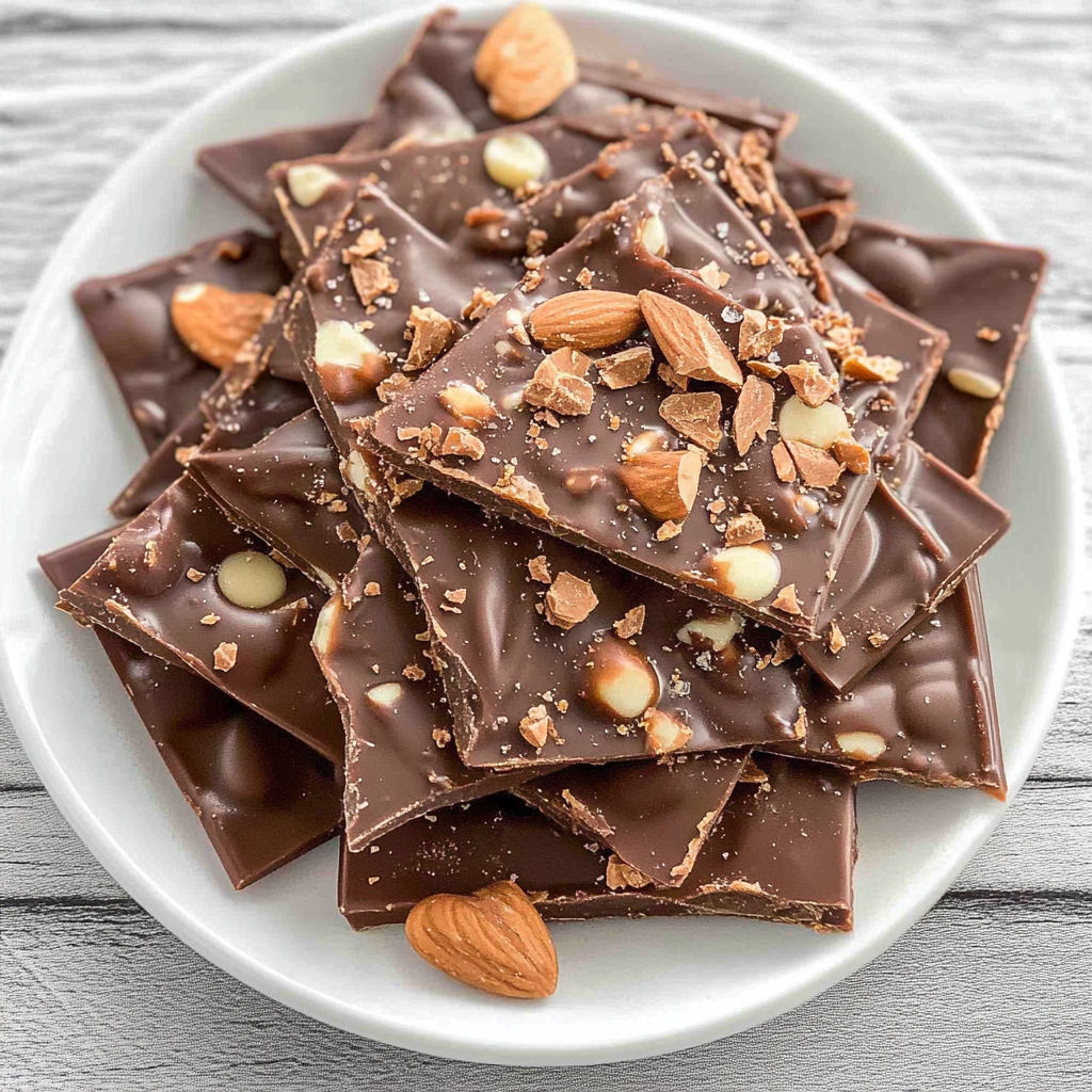 Recipe preparation for chocolate bark