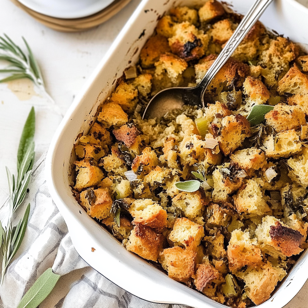 Recipe preparation for Sourdough Stuffing