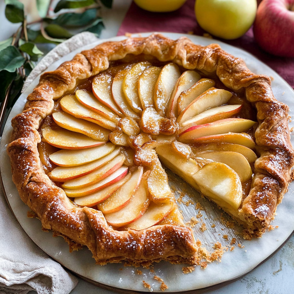 Recipe preparation for Apple Galette