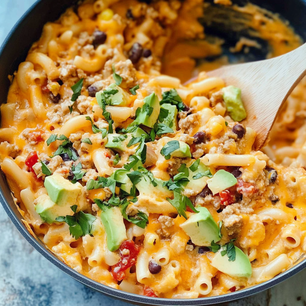 Recipe preparation for Pumpkin Chili Macaroni and Cheese