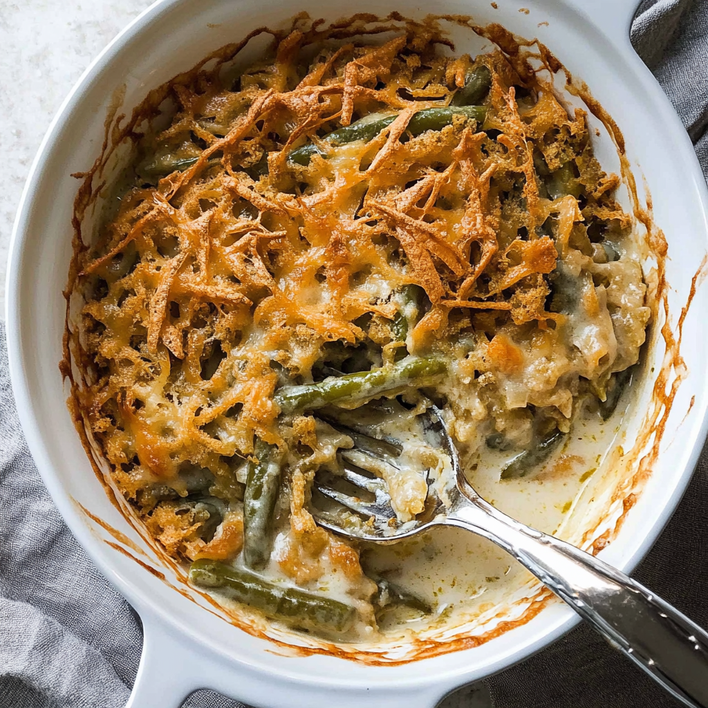 Recipe preparation for 5-Ingredient Green Bean Casserole