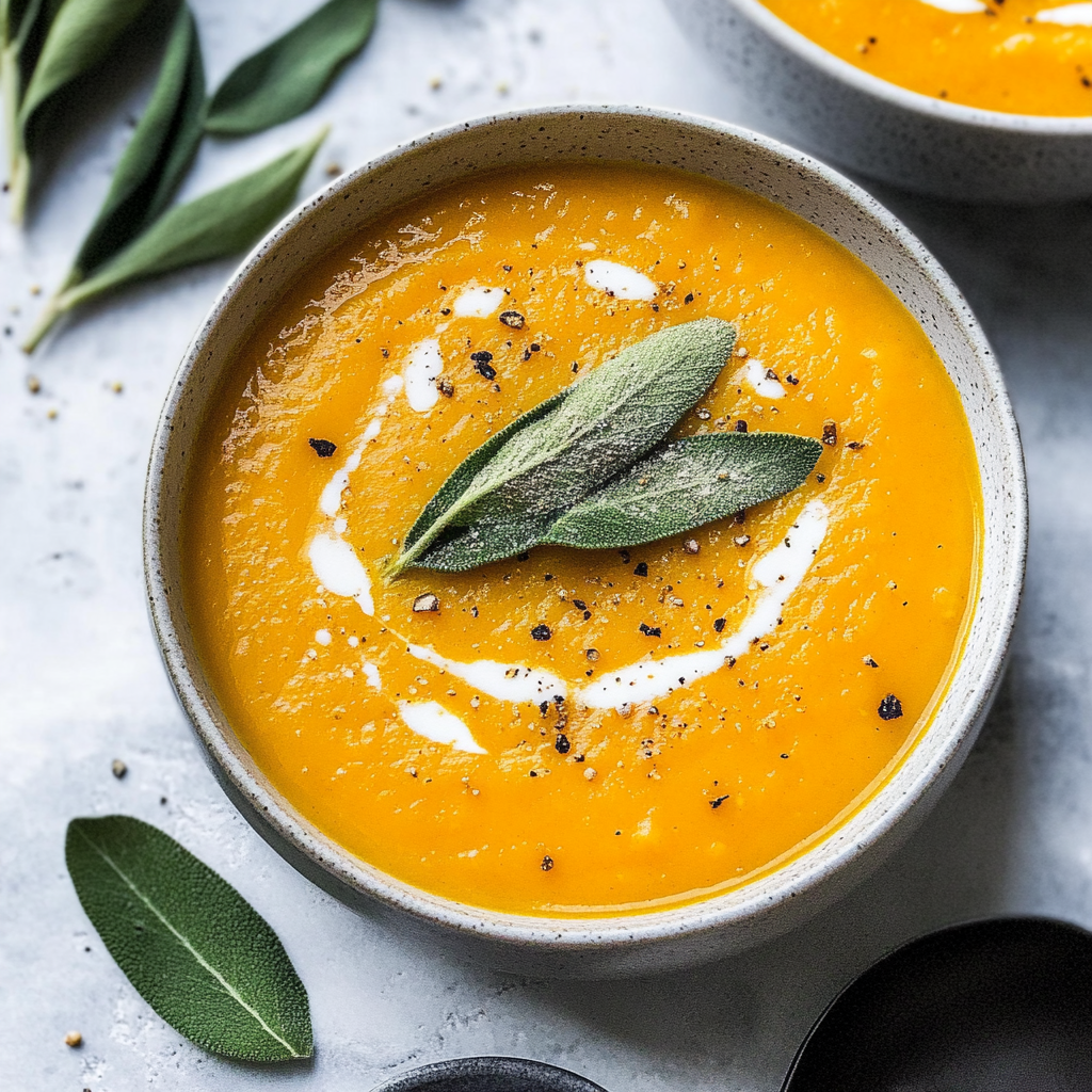 Recipe preparation for Acorn Squash Soup