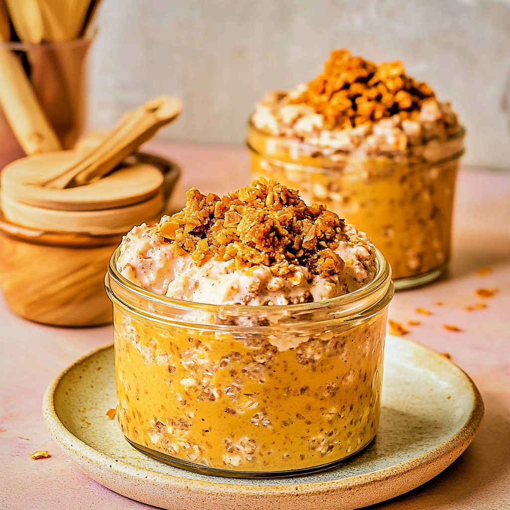 Recipe preparation for Pumpkin Pie Overnight Oats