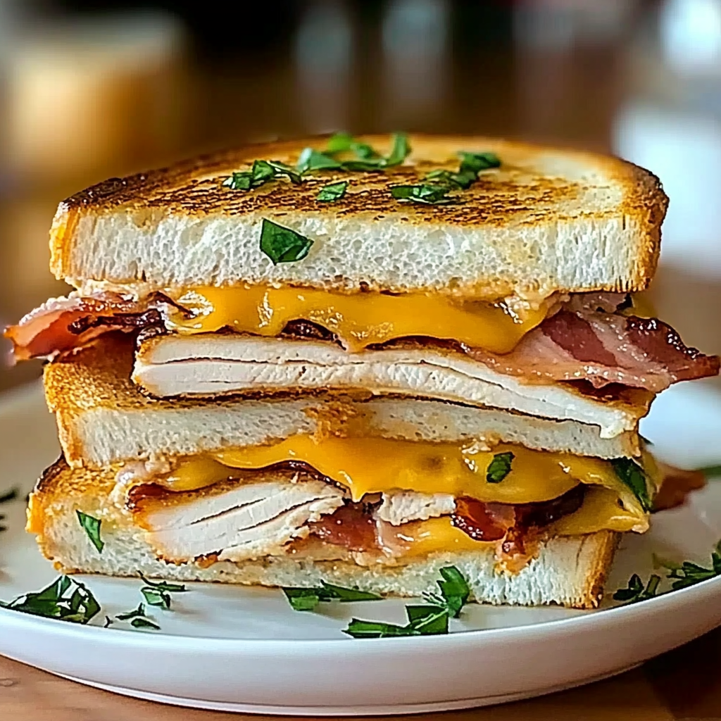 Cheddar and Bacon Turkey Melt