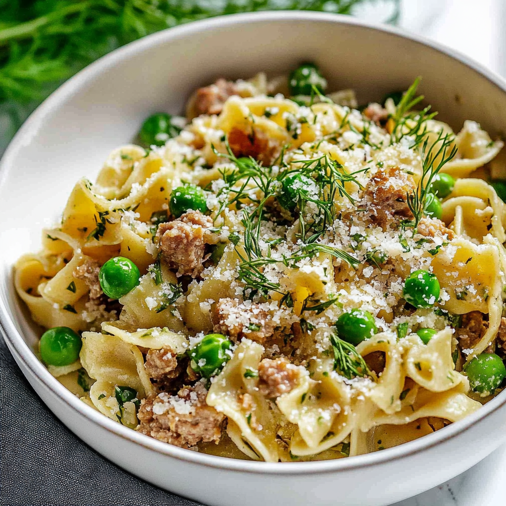 Recipe preparation for Herby Spring Pasta Salad With Protein