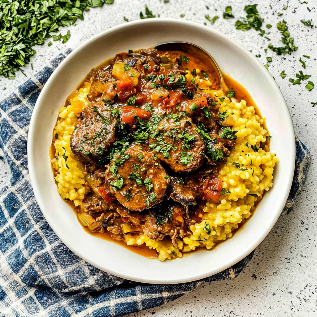 Recipe preparation for Osso Buco